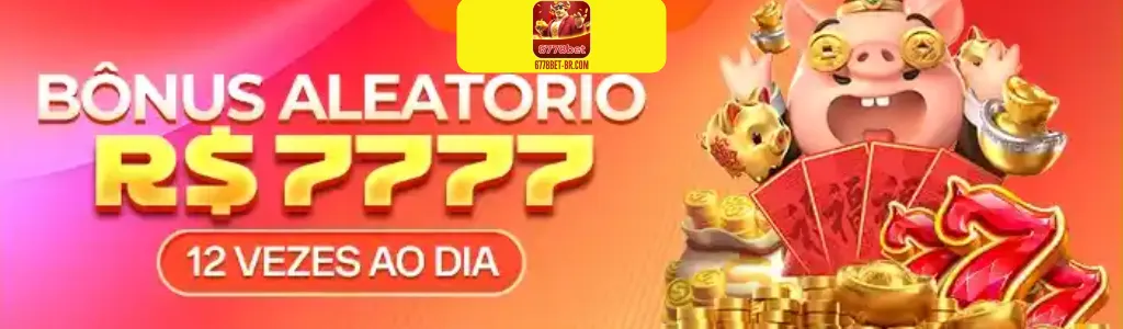 promoções aleatório de até R$ 7.777